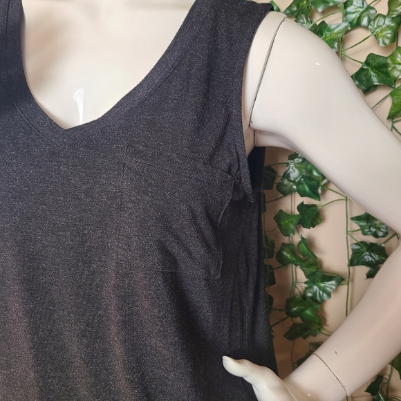 Market & Spruce Women's Washed Black Rayon Casual Sleeveless Top size S - Picture 3 of 12